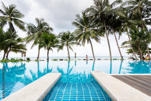 Swimming pool of luxury hotel © bajita111122