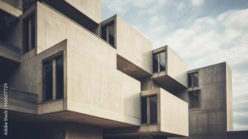 brutalism building Generative AI