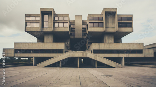 brutalism building Generative AI © Quentin