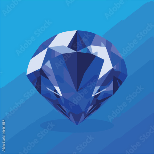 Pierre précieuse type diamant bleu inspiration ia générative