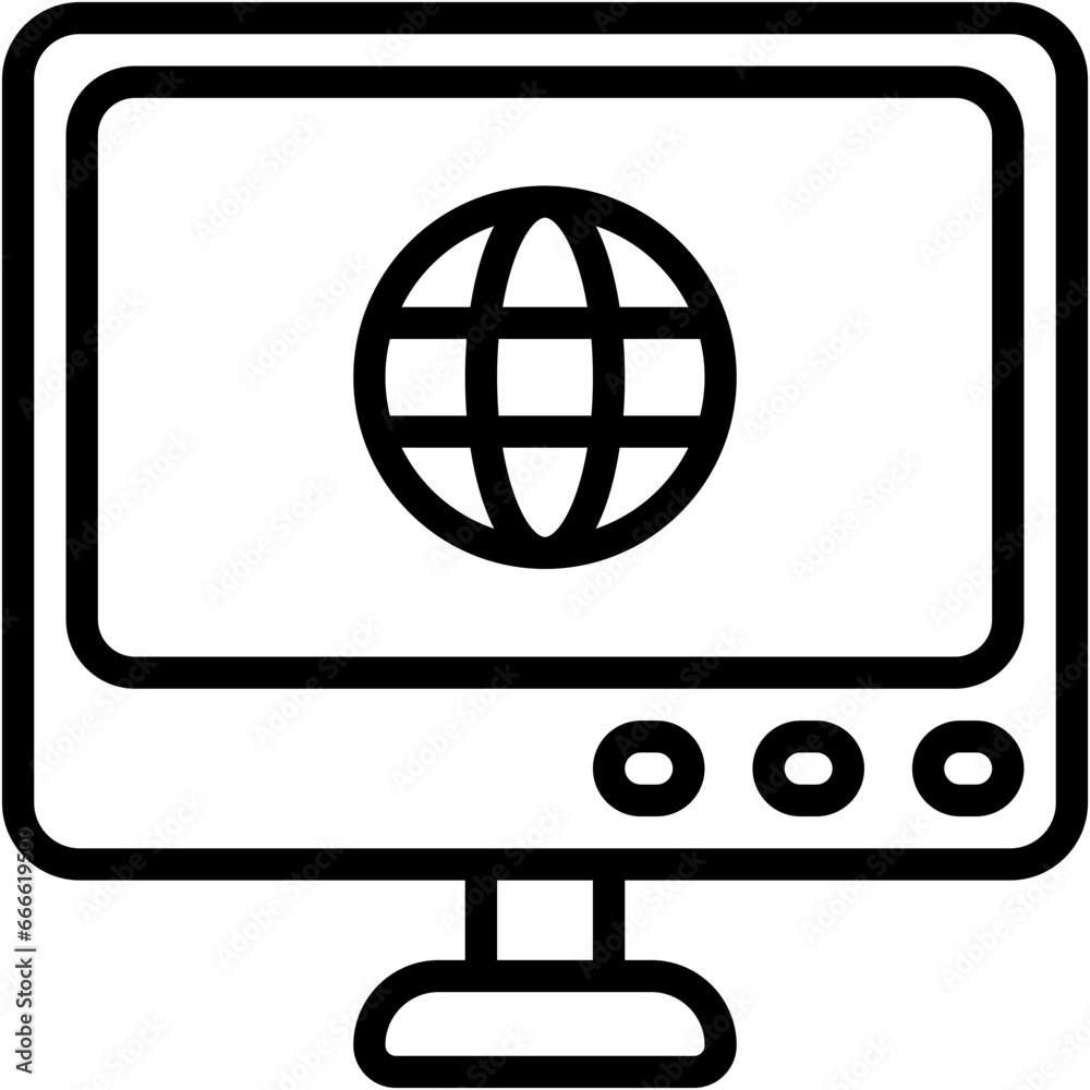 Vector Icon News, Screen, Tv, Computer, Lcd, worldwide Vector Icon News, Screen, Tv, Computer, Lcd, worldwide
