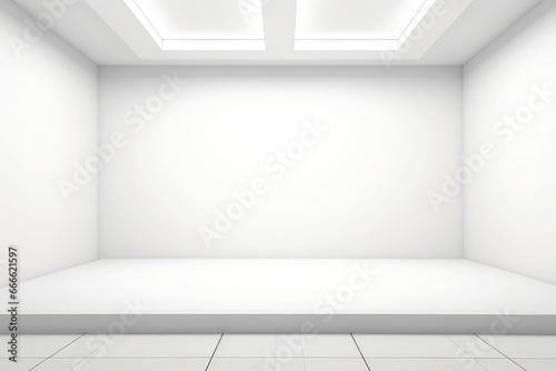 Abstract futuristic architecture background, Minimal technology white backdrop