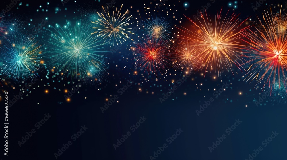 Naklejka premium New year New Year's Eve Party background banner panorama long