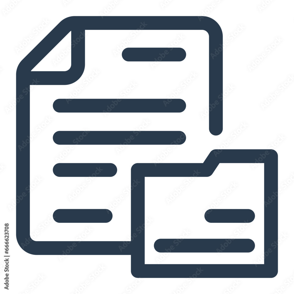 Document on Professional Workspace Icon Document on Professional Workspace Icon