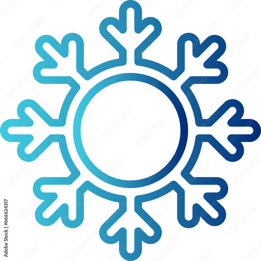 Vector Icon Snow, Snowflake, Weather, Cold, Nature, Winter