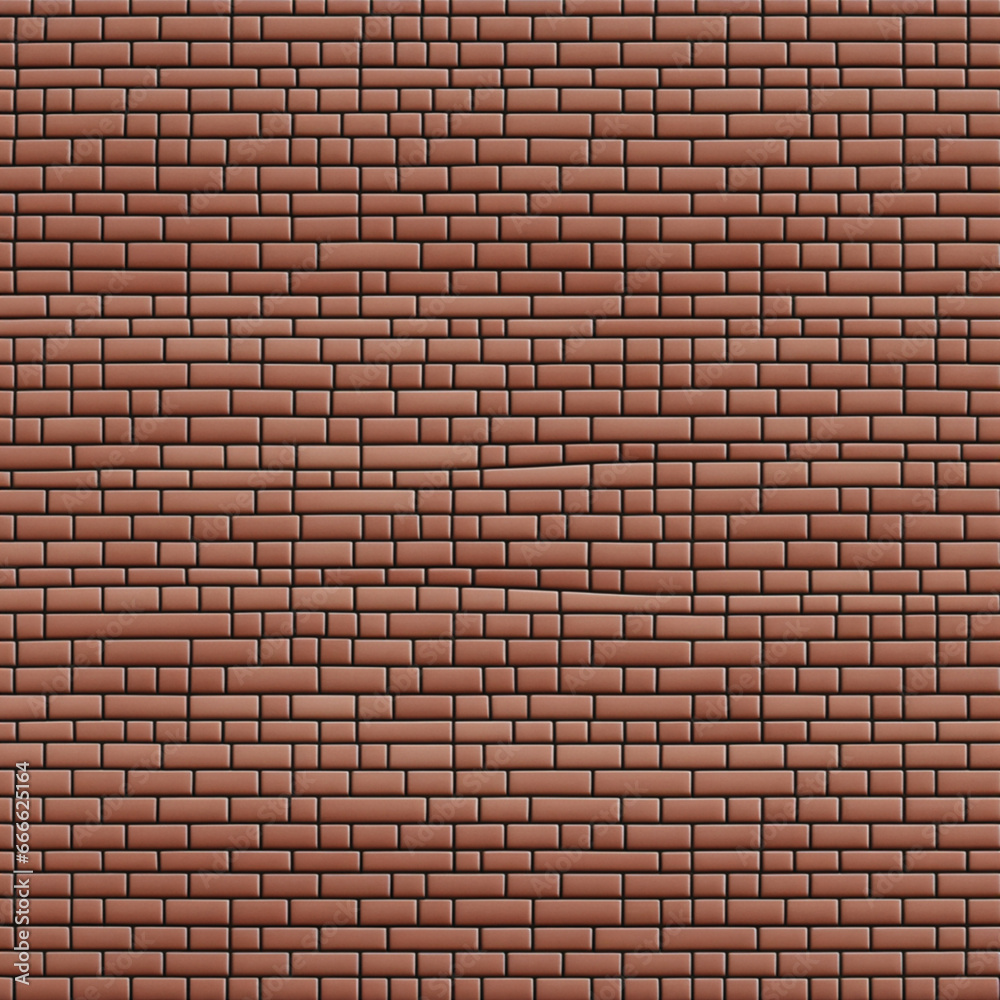 Obraz premium uneven red brick wall