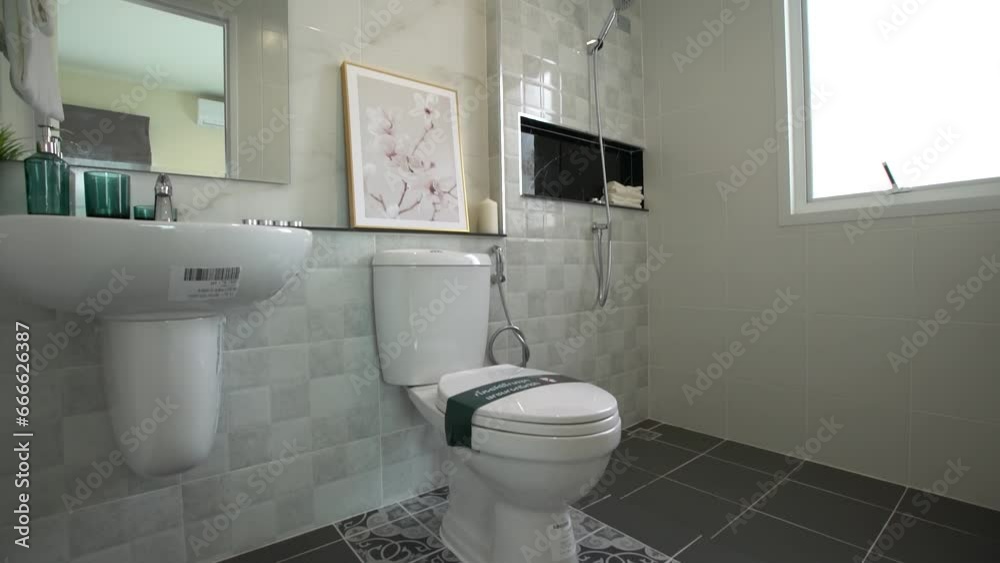 Newly Renovated Bathroom Interior Design, Nobody Newly Renovated Bathroom Interior Design, Nobody