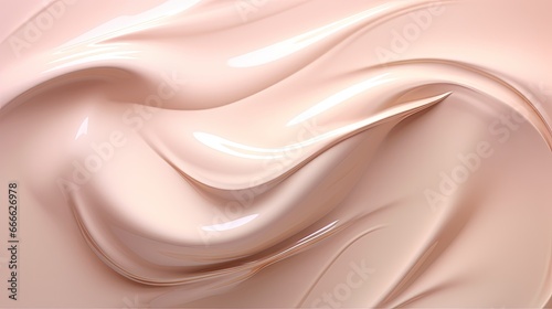 Creamy cosmetic smears on a...