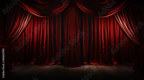 Curtain turns dark