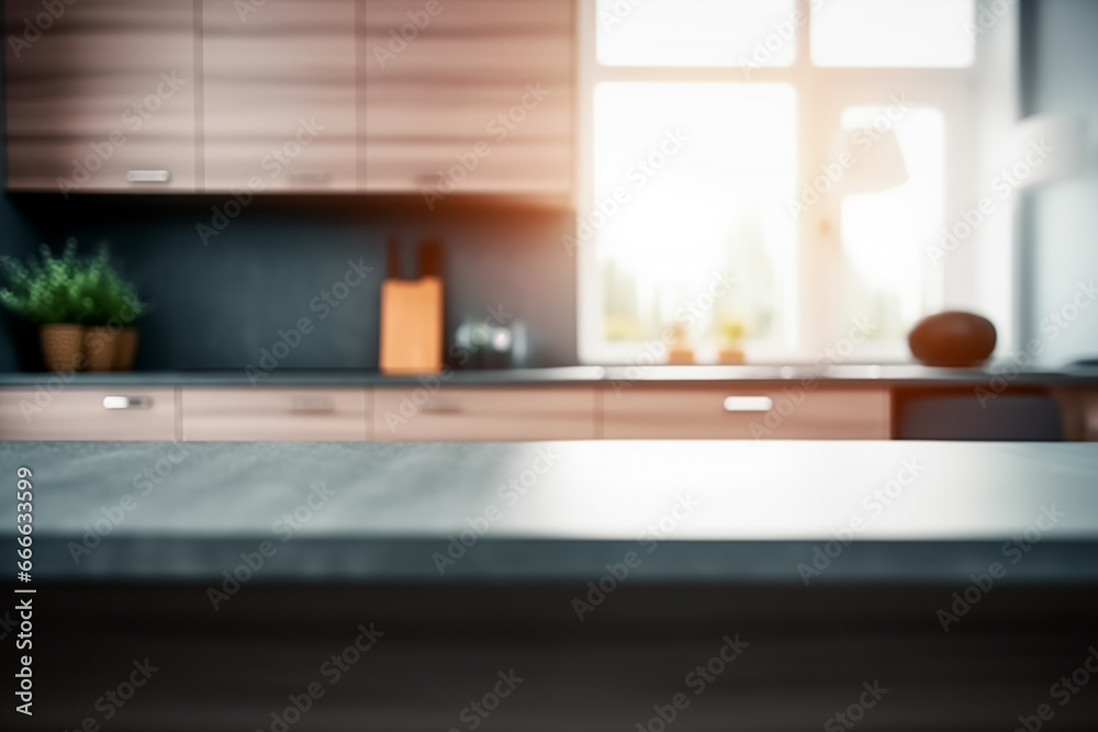 Blurred modern kitchen Blurred modern kitchen