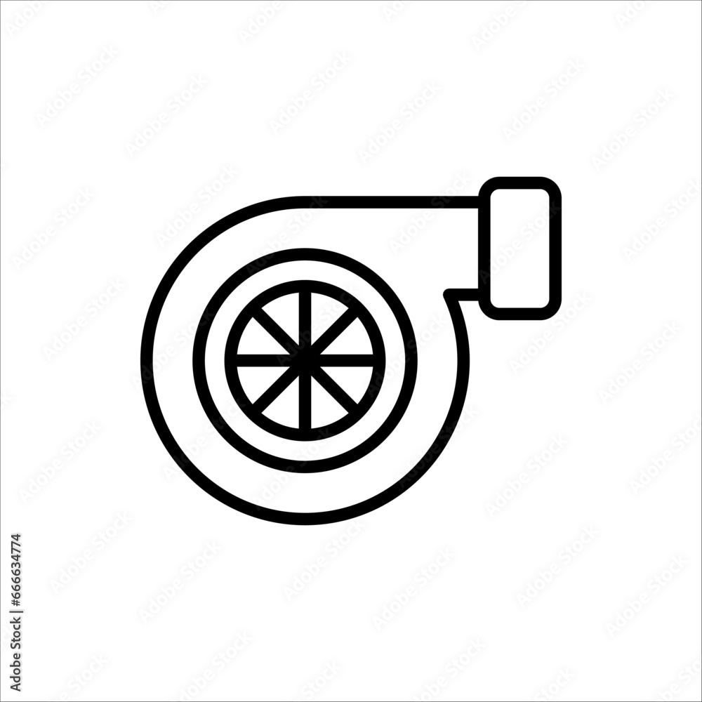 Turbo icon. Turbo sign. Turbo symbol. isolated on white background