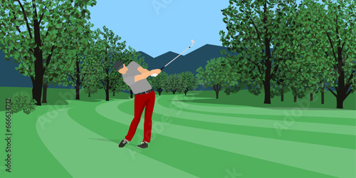 ゴルフ場06_森02