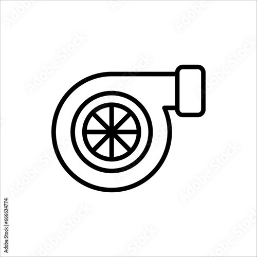 Turbo icon. Turbo sign. Turbo symbol. isolated on white background