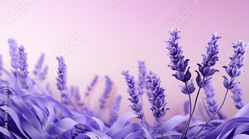 lavender flowers in the wind ai generated