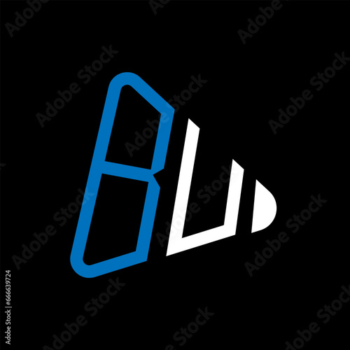 BU letter logo design.BU creative initial BU letter logo design. BU creative initials letter logo concept.
