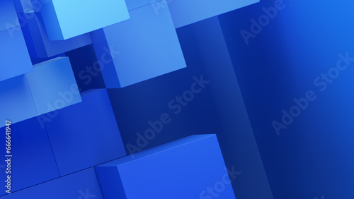Abstract 3d render  clean geometric background  minimalist design