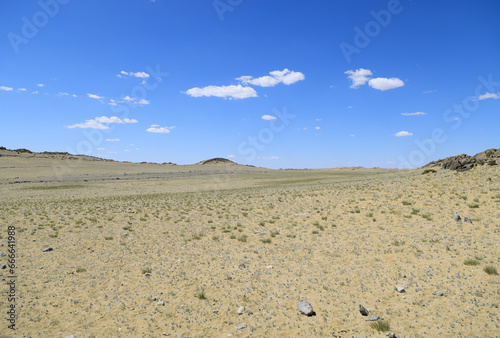 Landscape of Bayankhongor province in Mongolia