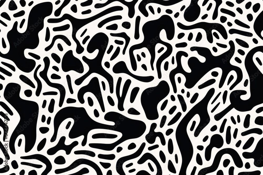 Black and white African pattern background Black and white African pattern background