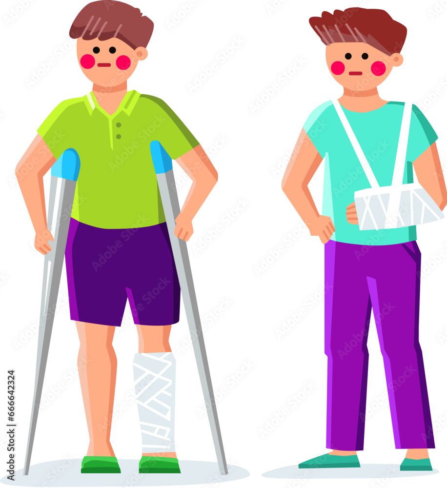 bandage broken bone kid boy vector. accident fracture, arm plaster, hand pain bandage broken bone kid boy character. people flat cartoon illustration bandage broken bone kid boy vector. accident fracture, arm plaster, hand pain bandage broken bone kid boy character. people flat cartoon illustration