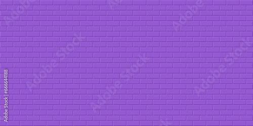 Purple brick wall background, Abstract geometric seamless pattern design, Vector illustration
