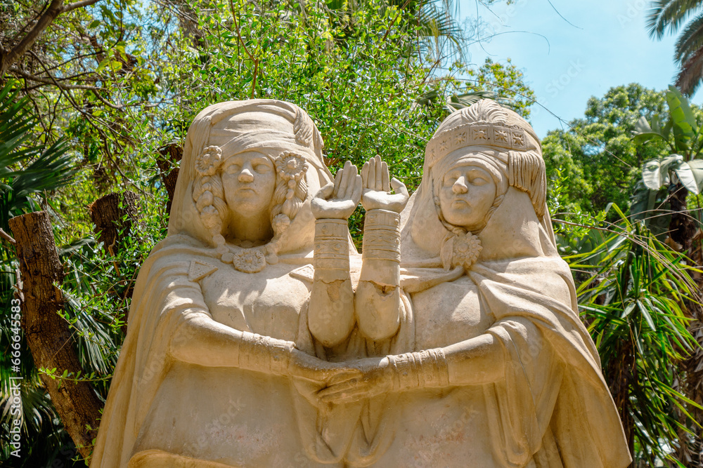 Algiers, Alger, Algeria, 10 17 2023 Sculpture of Emile Gaudissard