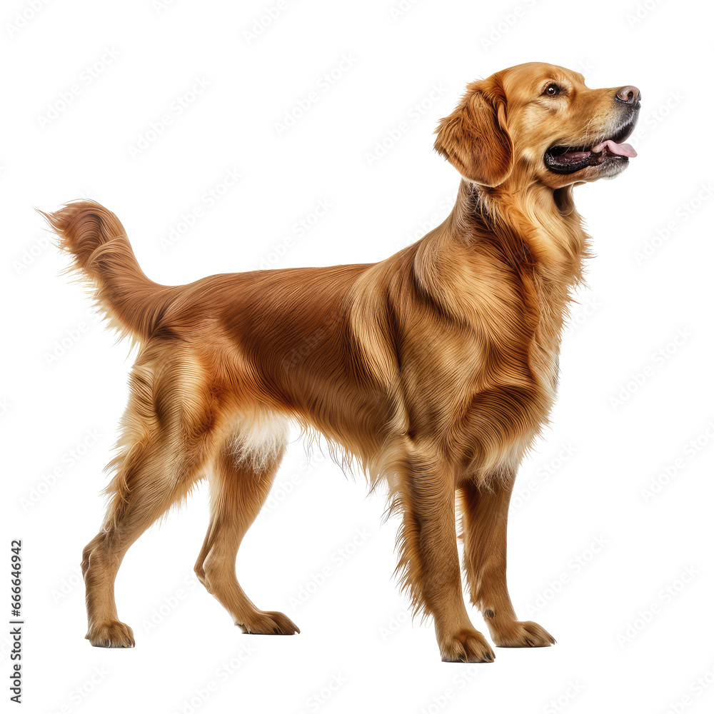 golden retriever dog looking isolated on white golden retriever dog looking isolated on white