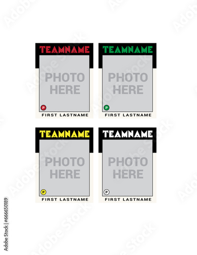 Canvas Print Vintage Baseball Card Template