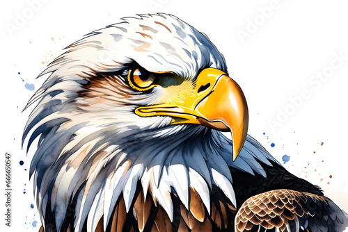 a handsome eagle. Generative AI