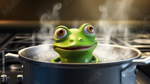 Frog In Boiling Water photo