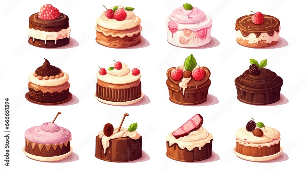 Vector about Confectionery and sweets candies set isolated Vector about Confectionery and sweets candies set isolated
