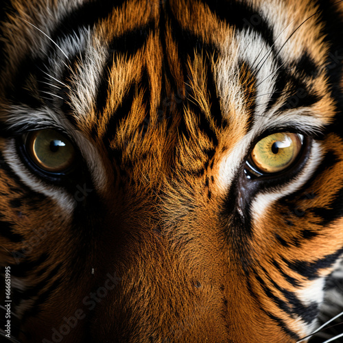 Close up of an eye of a tiger.