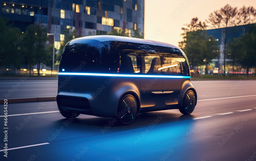 Driverless concept car,created with Generative AI tecnology. Driverless concept car,created with Generative AI tecnology.