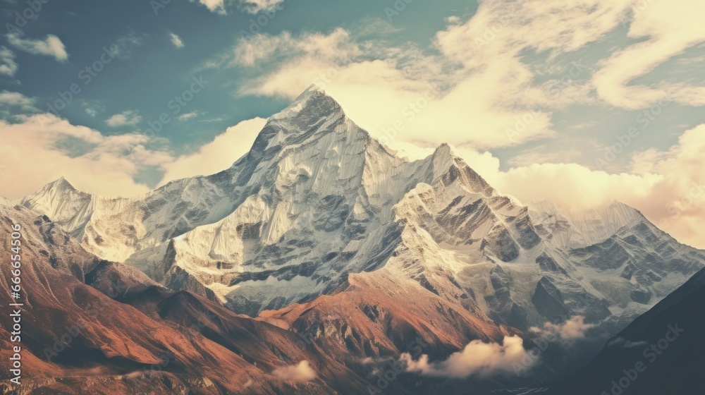 instagram filter Himalaya mountains