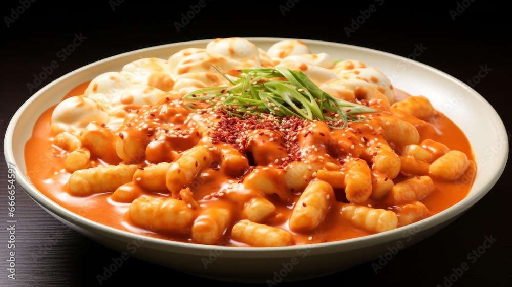 The image depicts a Korean dish known as The image depicts a Korean dish known as
