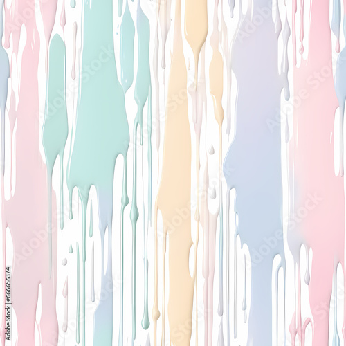 Dripping paint, pastel color, pastel image of paint slowly trickling down a surface. The colors are soft and muted, reminiscent of pastel shades.