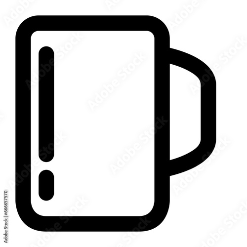 mug line icon