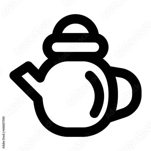 teapot line icon