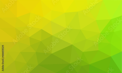 Fototapeta Naklejka Na Ścianę i Meble -  Green Yellow gradient Color Background with triangle square geometric pattern.bright poly abstract background texture,Fresh and glowing background vector