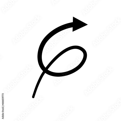 Hand Drawn Vektor Arrow Doodle 