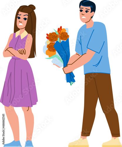 person unrequited love vector. female feeling, lonely young, unhappy romantic person unrequited love character. people flat cartoon illustration
