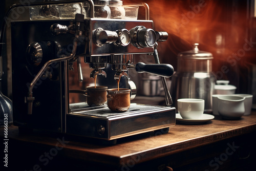 coffee maker and espresso machine © damien