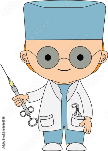 Illustrations medical personnel, doctor, nurse, health, medicine. Medical characters. Cute doctors, stomatologs and nurses. Men and women are avatars. Vector flat illustration.