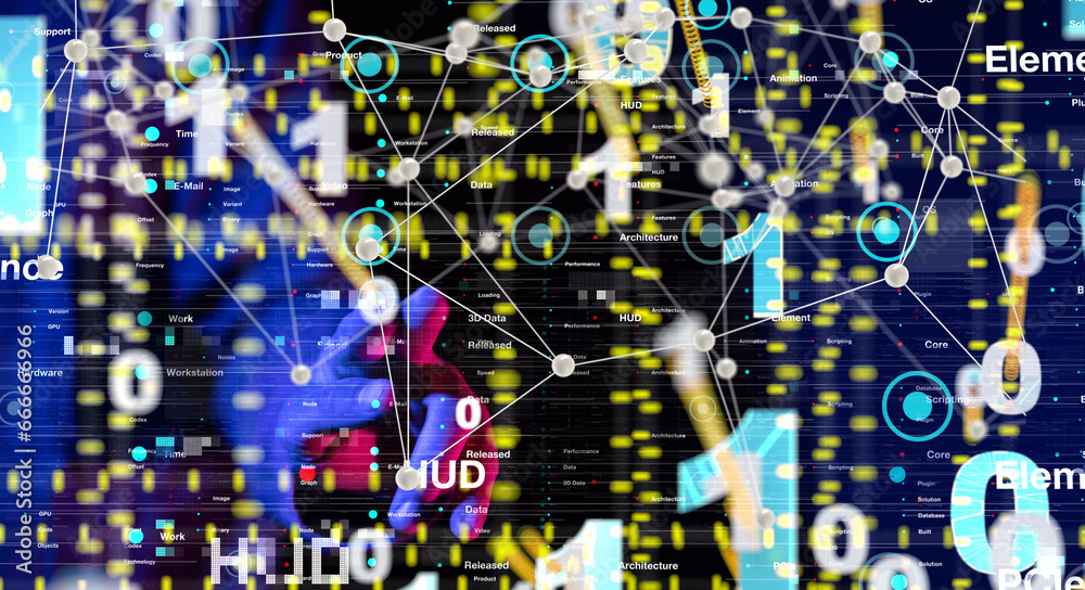 Technology background. Big data concept Technology background. Big data concept