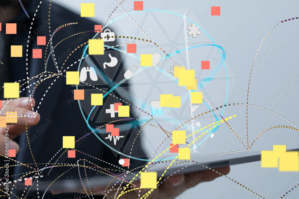 Obraz premium - neural network exposure digital