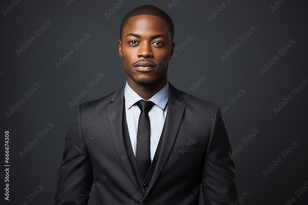 Generative AI picture image of attractive confident young businessman guy hot model appearance isolated on dark grey color background Generative AI picture image of attractive confident young businessman guy hot model appearance isolated on dark grey color background