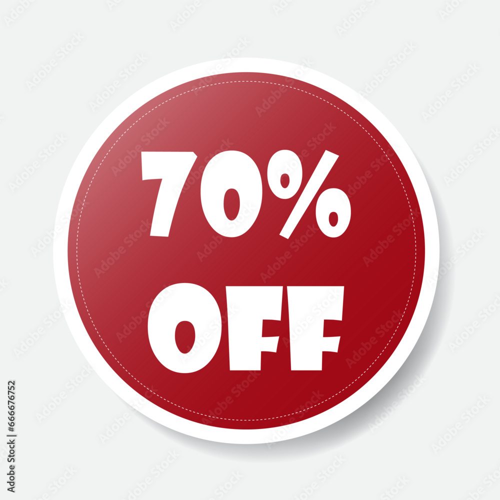 Special offer banner. Red circle. Vector illustration