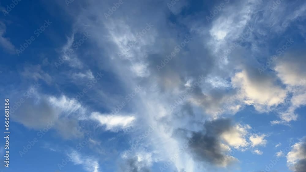 Clouds in the sky, time lapse. Clouds in the sky, time lapse.