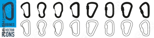 A carabiner for a rope, a clip for a rope, a clasp for jewelry.
