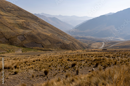 Picturesque morning in the scenic Tunari National Park near Cochabamba, Bolivia - Traveling and exploring South America photo