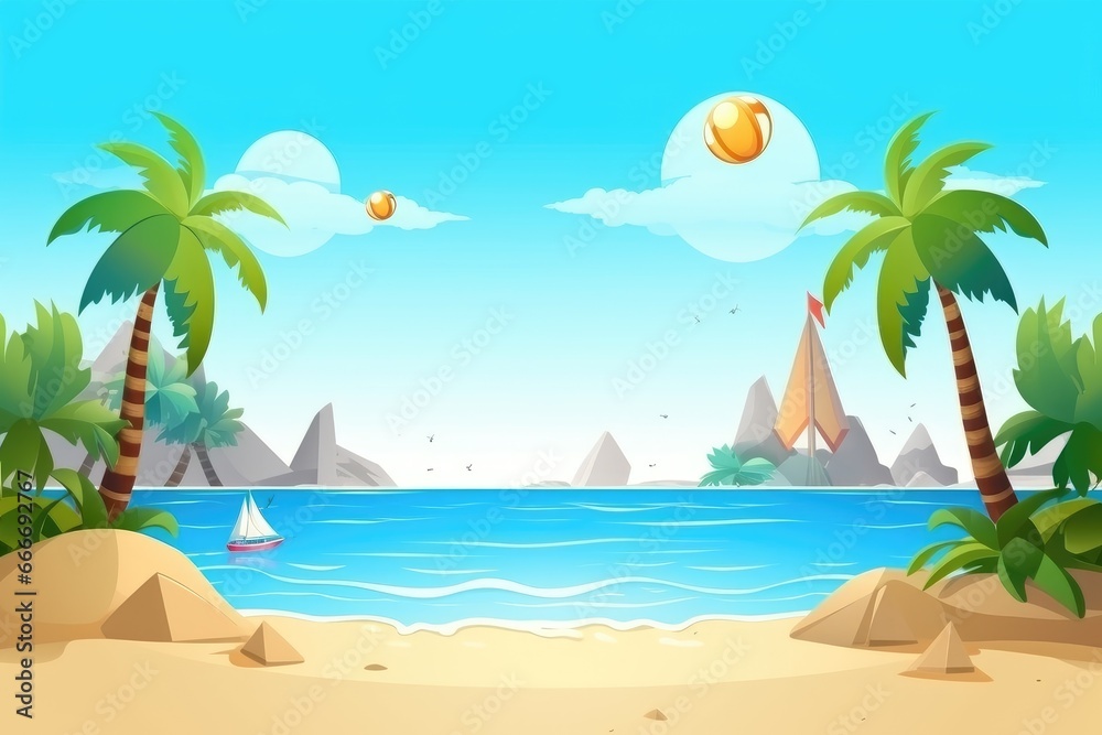 Travel vacation and adventure. banner of summer